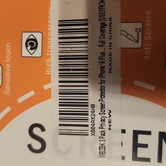 Bundle of 7 -  3 pack privacy screen protector for iPhone 16plus - Picture 5 of 6